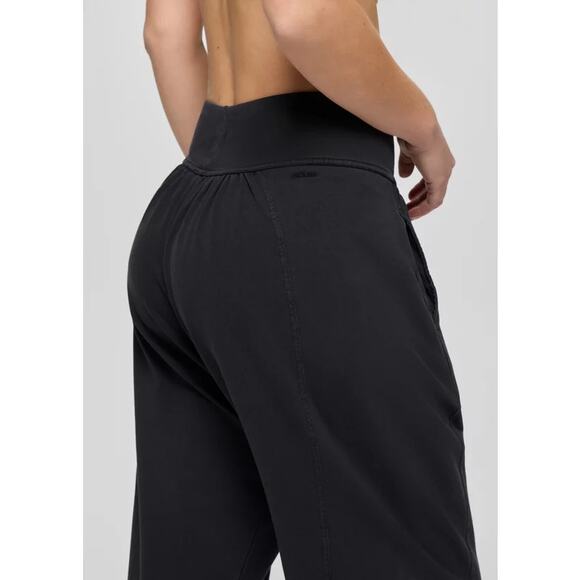 Prana Mindful Movement Harem Pant Women's XL Black Relaxed Mid Rise Tapered Leg - Picture 4 of 13